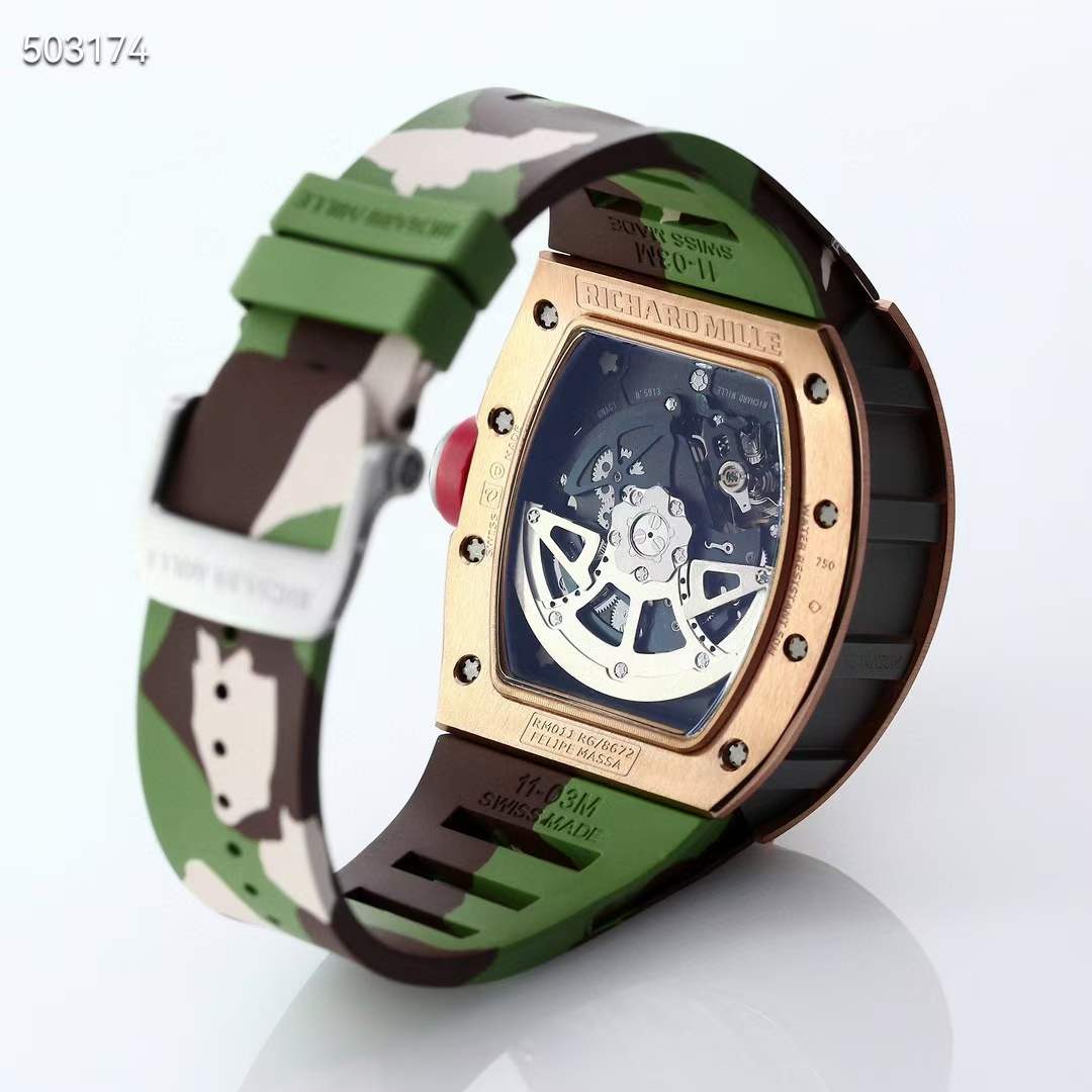 리차드밀 2023 RM011 FM 카모스트랩 시계 워치